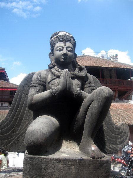 Religious statue in Durbar Square