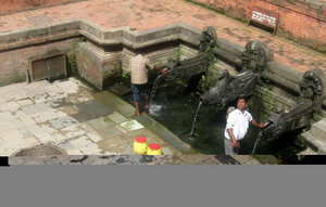 One of the hundreds of washing areas in Kathmandu