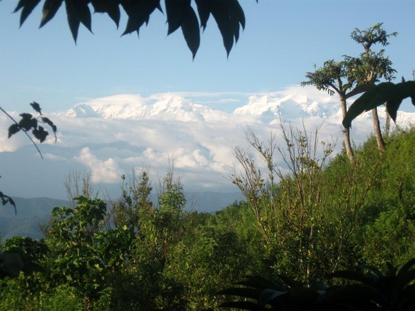 The only view of the Himalalyan Mountains we got from Bandipur