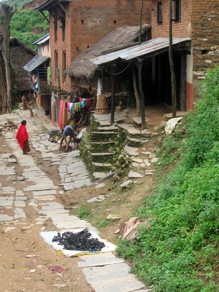 Typical street in Bandipur