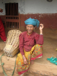 Village lady in Bandipur