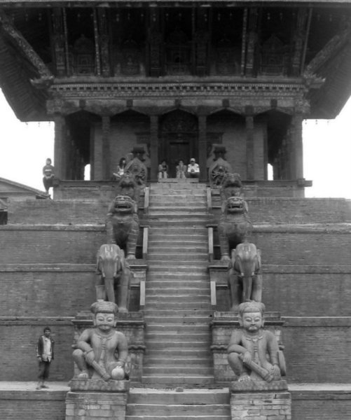 Temple steps in Bkaktapur