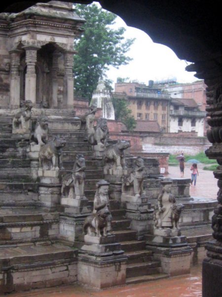 Amazing steps of temple in Bhaktapur