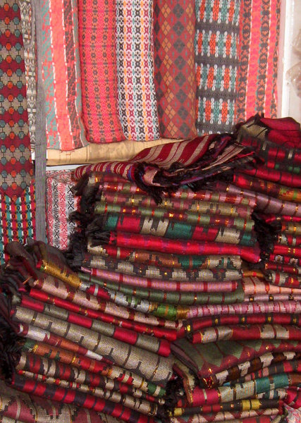 Traditional fabric and shawls for sale