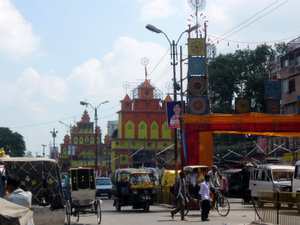 Durga Festival tents