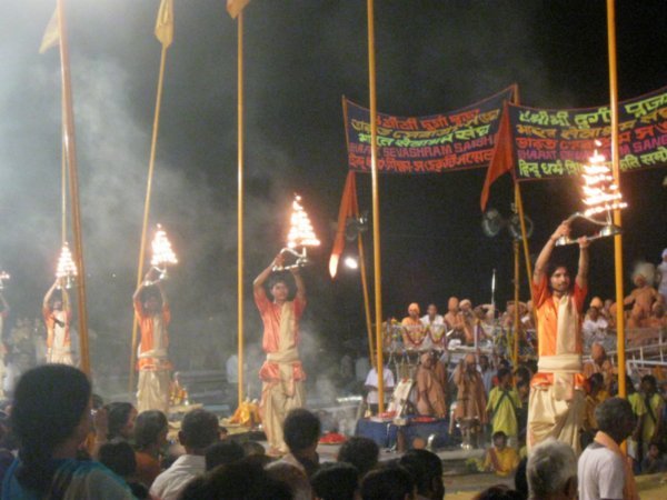 Syncronisation at the Puja ceremony