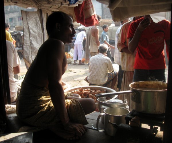 Chai seller in the market