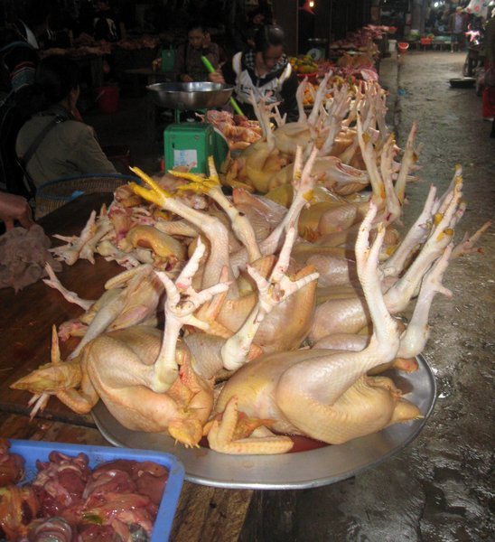 Chickens at Sapa market