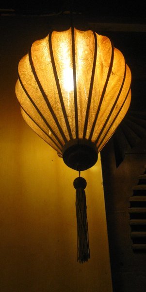 Glowing street lantern