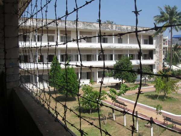 Verandah of school used as Tuol Sleng torture prison