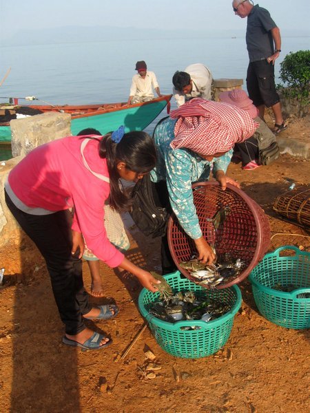 Crab market in Kep