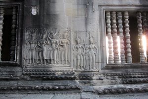 Exterior wall at Angkor Wat