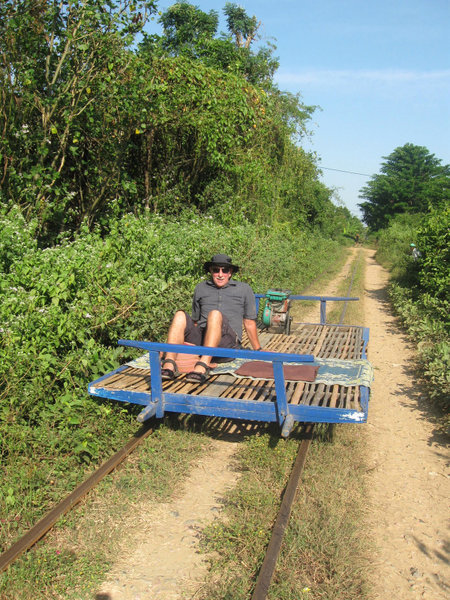 Jerry on the bamboo train