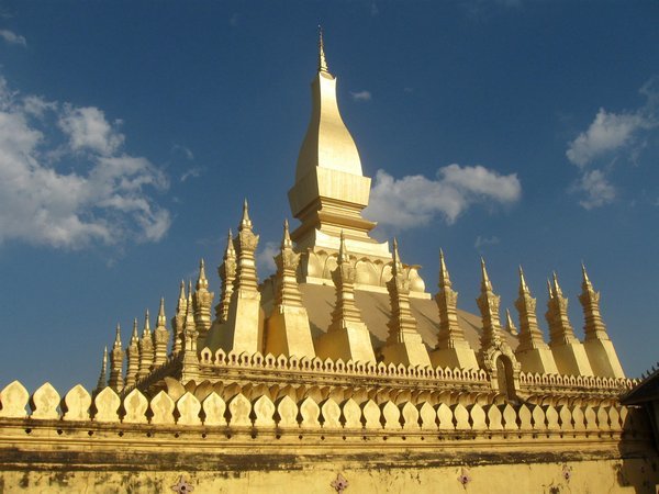 Gilded Pha That Luang - the most important monument in Laos