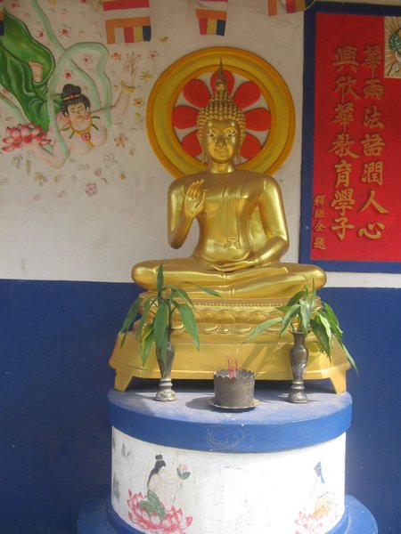 Buddha in the schoolgrounds