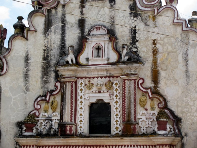 Exterior detail of the oldest church in Central America