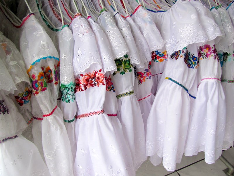 The blouses that the local women wear.