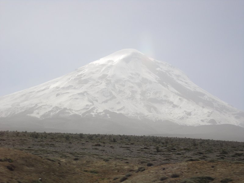 Volcan Chimborazo - 6310 meters high and we were less then 5 klms from it. 