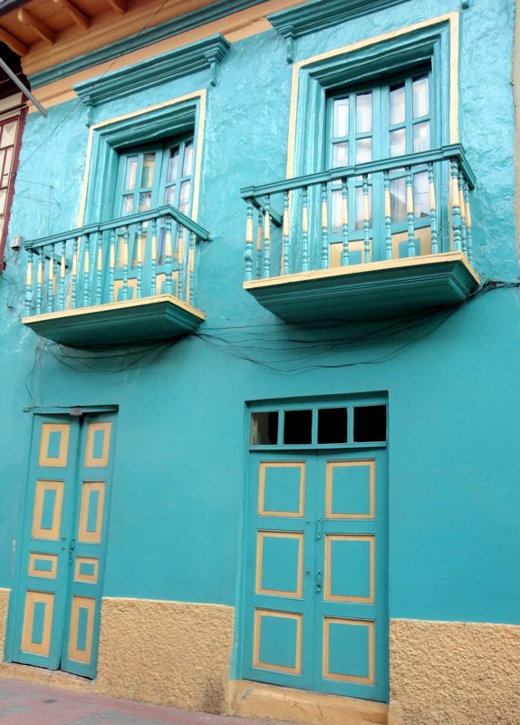 Balconies and windows in Guaranda