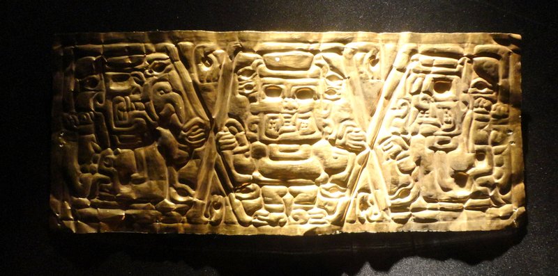 Gold Inca armband at Larco Museum