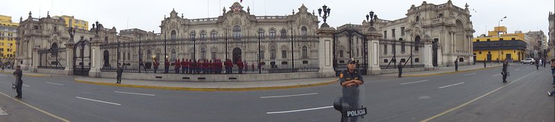 Another view of the main plaza in Lima