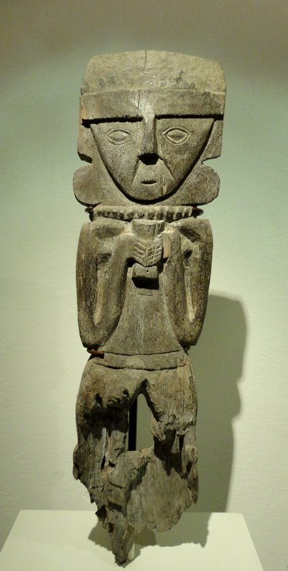 Inca statue in museum