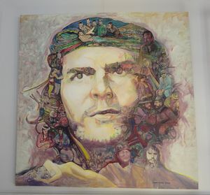 I loved this painting of Che Guevara - paintings within a painting - very clever