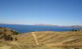 Our first view of lake Titicaca