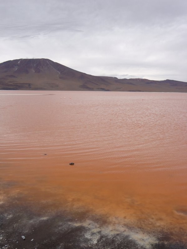The red waters of Laguna Colarado