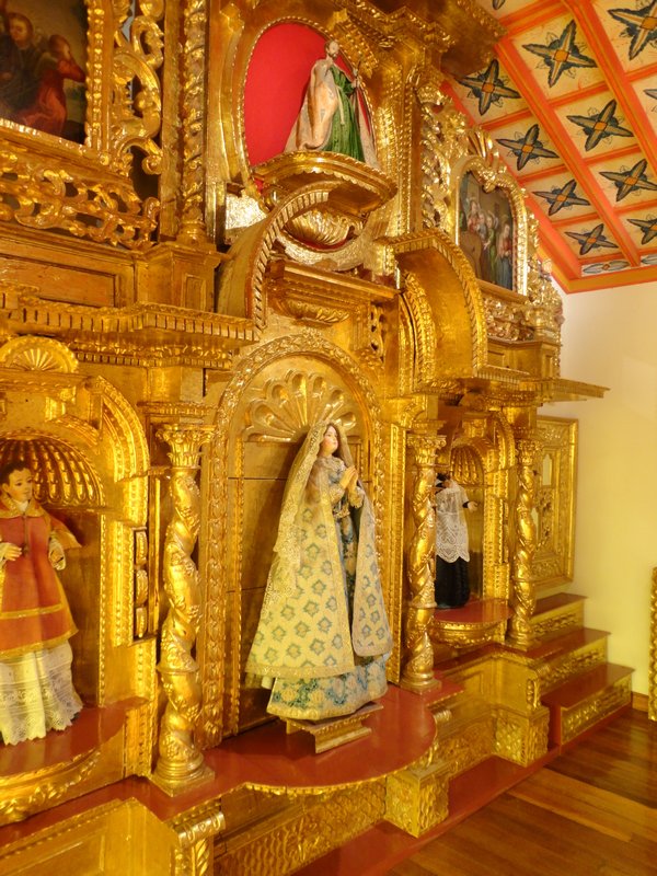 Amazing gilt altars within Santa Teresa Convent