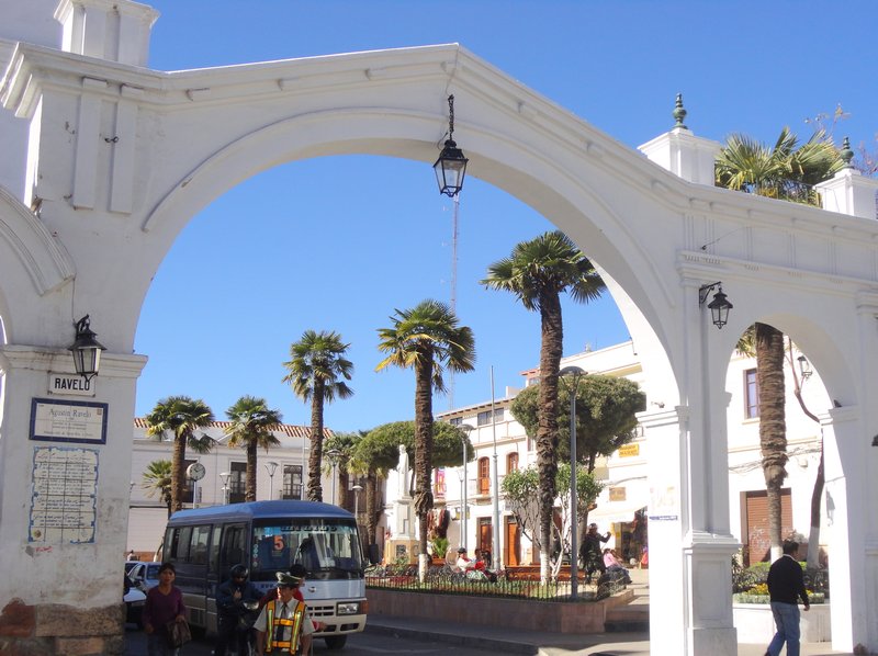 One of the smaller plazas in Sucre