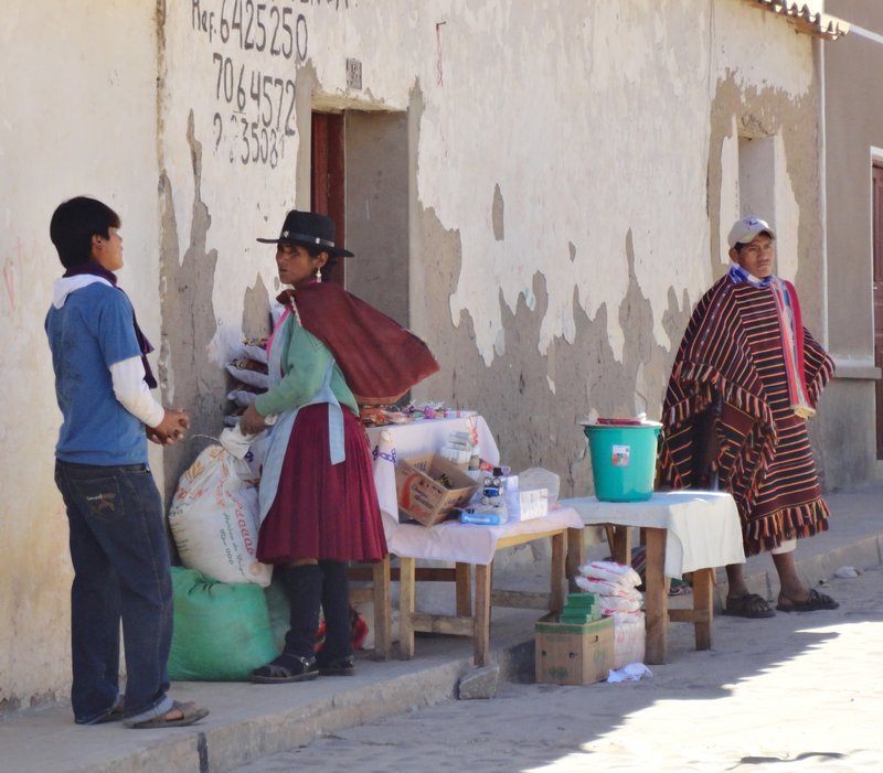 Cobbled streets, adobe houses and local people selling a bit of everything