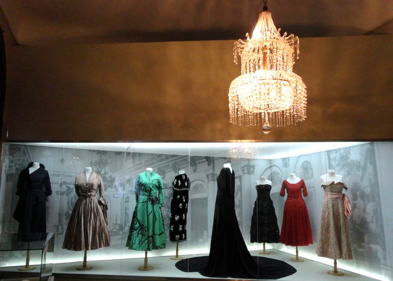 Display of some of Evita's fabulous wardrobe at the Evita Museum
