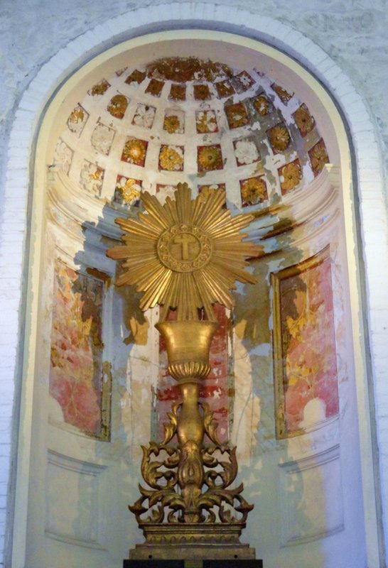 Inside the Iglesia Matriz, the oldest church in Uruguay