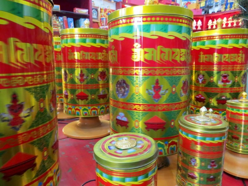 Prayer wheels - all sizes, made from tin!