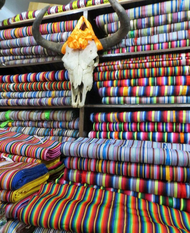 Fabrics by the meter - used for Tibetan women's aprons