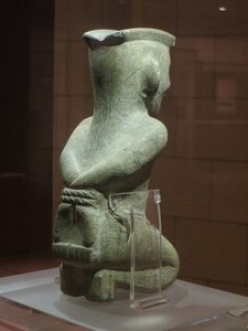 Stone figurine at Jinsha Museum