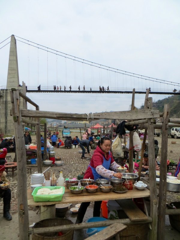 Lunch stall near the bridge