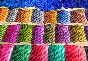 Silk embroidery threads