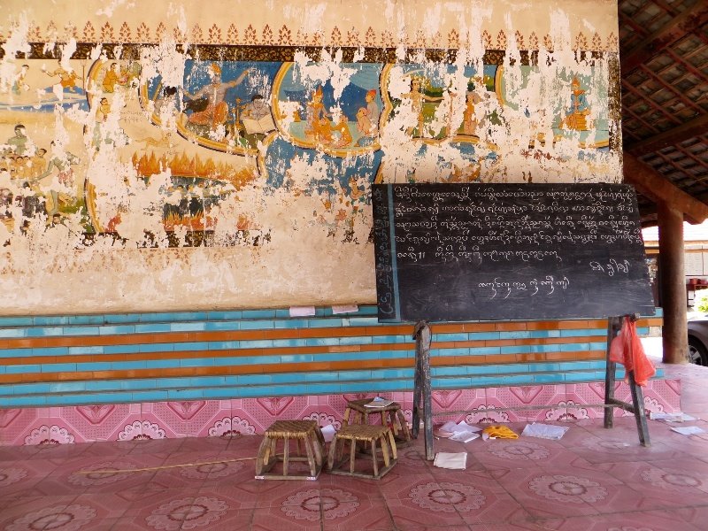 Monk's class room - temple verandah, Jingzhen Pavilion