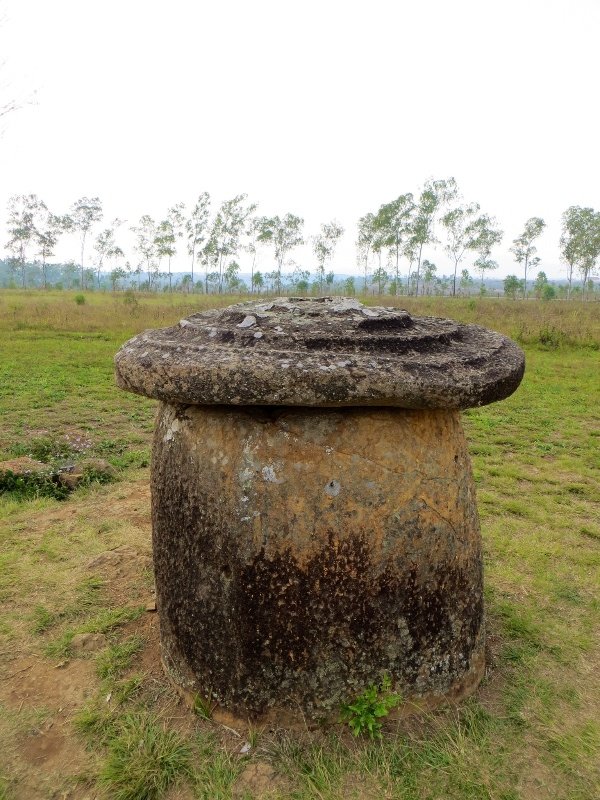 Stone jar with lid