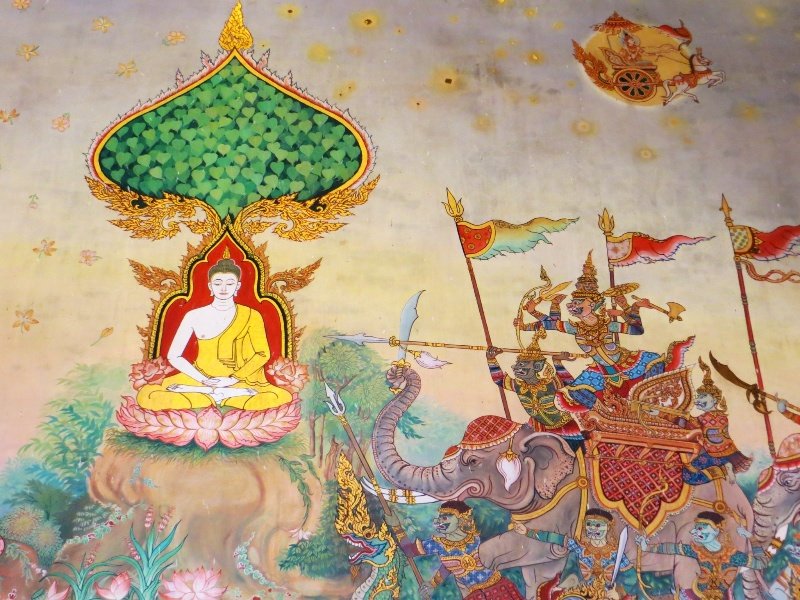 Mural in Wat Pho Chai