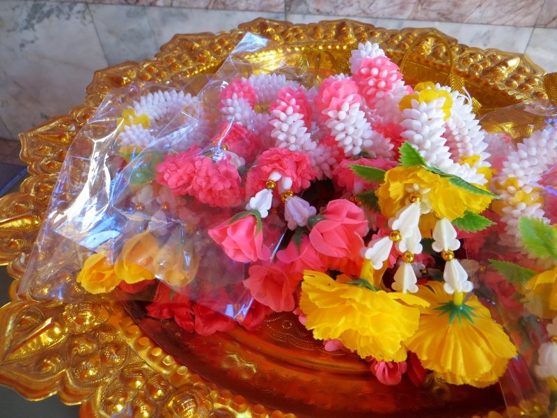 Temple floral offerings