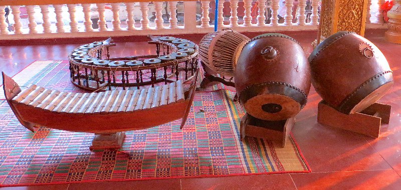 Musical instruments in the temple