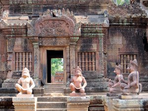 Guardians of the temple at Banteay Srei