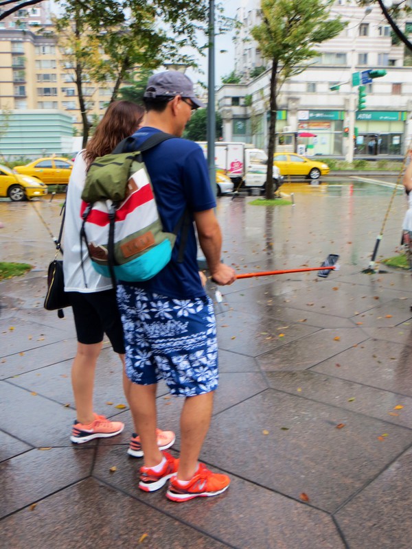 Latest fad here - camera phones on sticks for selfies