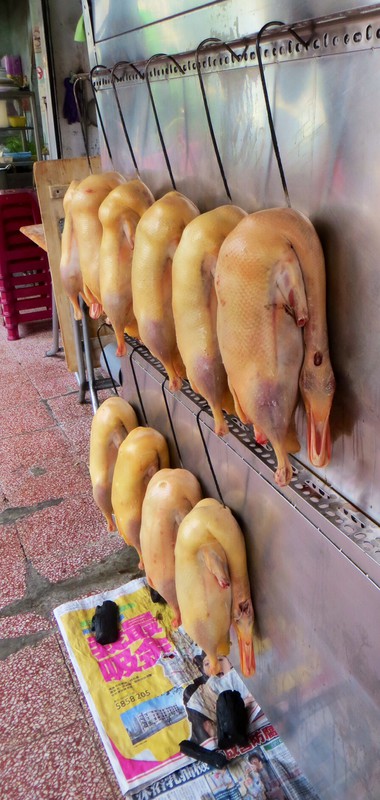 Ducks waiting to be roasted