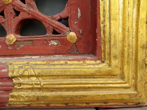Window frame with Temple of Heaven