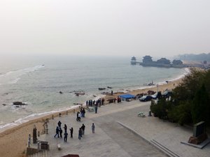 The beach near Old Dragons Head and the Chinese style pier