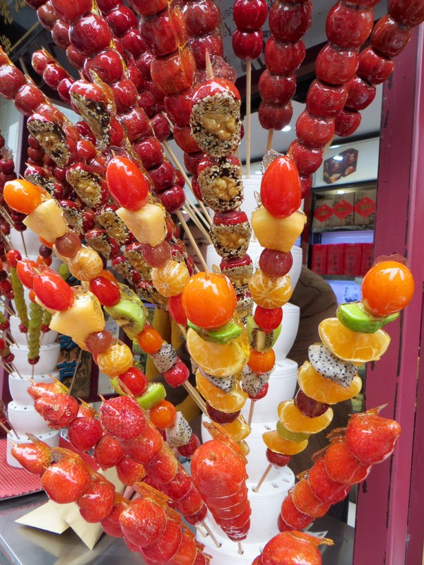 Candied sweets on sticks